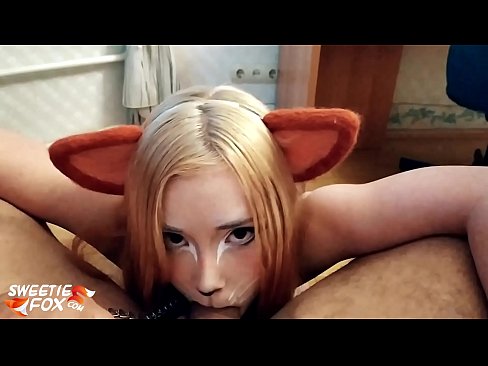 ❤️ Kitsune залгих дик, булэг нь түүний аманд ❌ Оросын порно манайд ❤